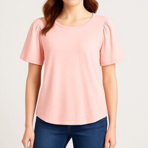 LOFT Puff Sleeve Tee – Size L